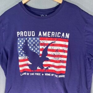 Proud‎ American Eagle Flag T-Shirt Men's XXL Patriotic USA Graphic Tee